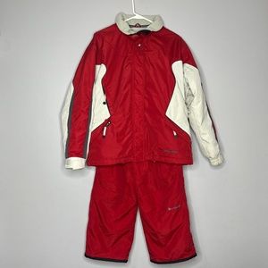 Liquid Girls Red Skiing Snow Jacket and Pants F
